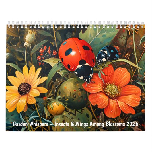 Tuinfluisteringen – Insecten & Vleugels Tussen Blo Kalender (Hoes)