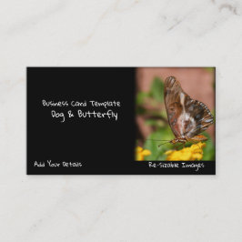 Tuinfotografie Butterfly Wings Dog Visitekaartje
