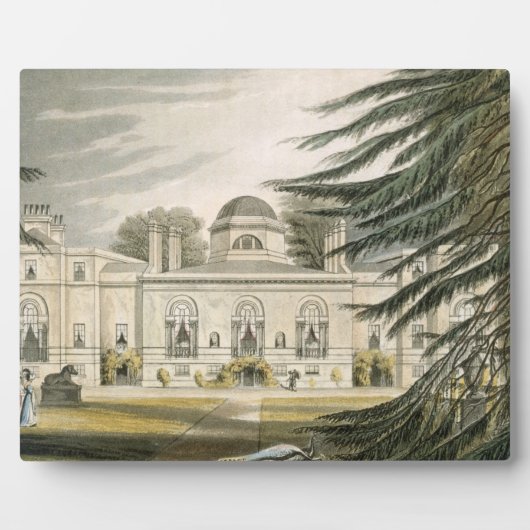 Tuinfront van Chiswick House (kleurengraving) Fotoplaat (Voorkant)
