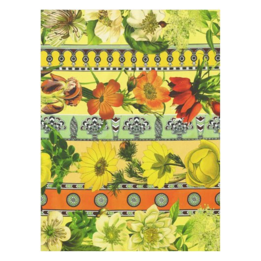  tuingeel flesje tafelkleed (Voorkant)