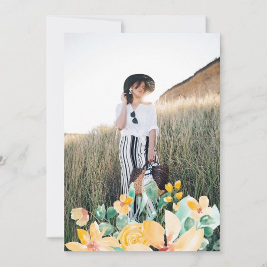 tuingeel groen afstuderen kaart (Achterkant)