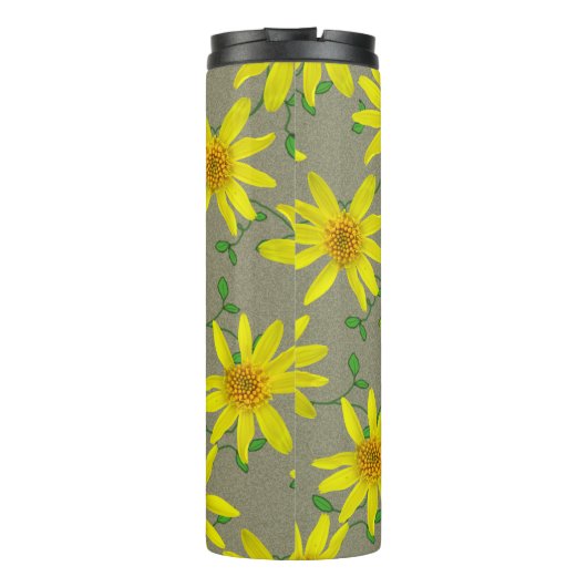 Tuingeel Wilde Bloem Botanische benaming Thermosbeker (Achterkant)