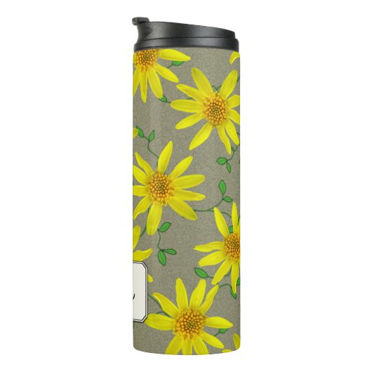 Tuingeel Wilde Bloem Botanische benaming Thermosbeker (Geroteerd rechts)