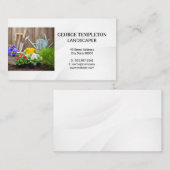 Tuingereedschap | Bloemen en vuil Visitekaartje (Voorkant / Achterkant)