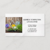 Tuingereedschap | Bloemen en vuil Visitekaartje (Voorkant)