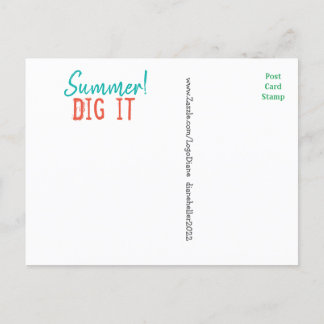 tuingereedschap briefkaart door Diane Heller 2023