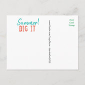 tuingereedschap briefkaart door Diane Heller 2023 (Achterkant)