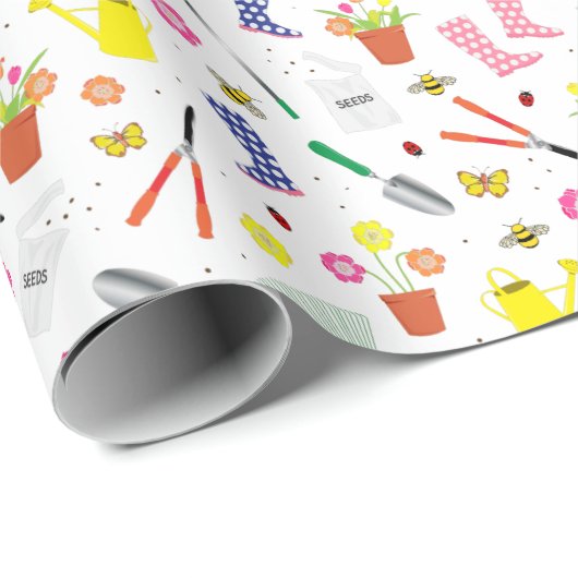 Tuingereedschap en apparatuur Fun Gardening Patter Cadeaupapier (Rol Hoek)