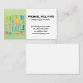 Tuingereedschap Gras Visitekaartje (Voorkant / Achterkant)