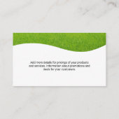 tuingereedschap | graslandschap visitekaartje (Achterkant)