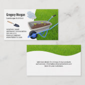 tuingereedschap | graslandschap visitekaartje (Voorkant / Achterkant)