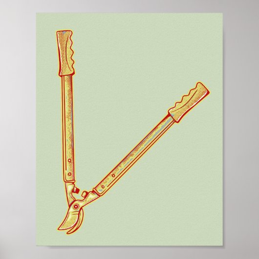 Tuingereedschap Loppers Poster (Voorkant)