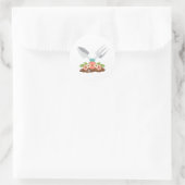 Tuingereedschap Ronde Sticker (Tas)