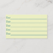 Tuingereedschap schilderen voor tuinarchitect tuin visitekaartje (Achterkant)