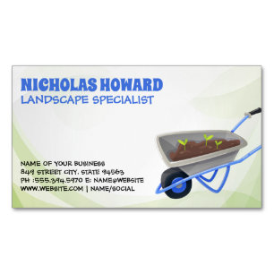 tuingereedschap   tuinarchitect magnetisch visitekaartje