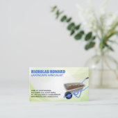 tuingereedschap | tuinarchitect visitekaartje (Staand voorkant)