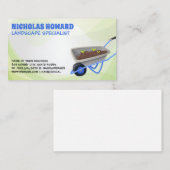 tuingereedschap | tuinarchitect visitekaartje (Voorkant / Achterkant)