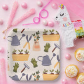 Tuingereedschap Tuinieren Verjaardagsfeest Papieren Bordje (Feest)