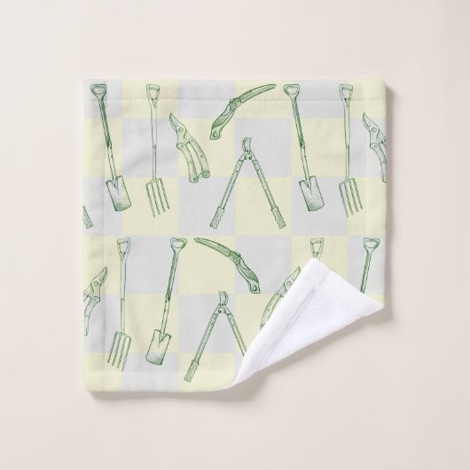 Tuingereedschappen Patroon Bad Handdoek (Wasdoekje)