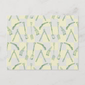 Tuingereedschappen Patroon Briefkaart (Voorkant)