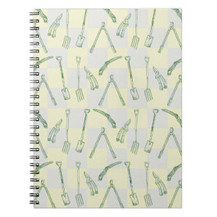 Tuingereedschappen Patroon Notitieboek