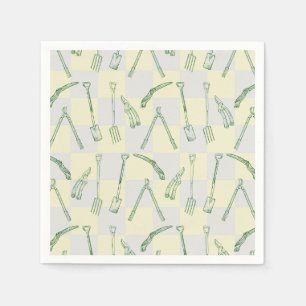 Tuingereedschappen Patroon Servet