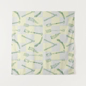 Tuingereedschappen Patroon Wandkleed (Voorkant (horizontaal))