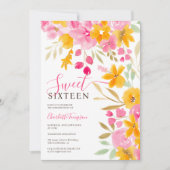 Tuinggeel roze roze roze roze kleurig zoet 16 kaart (Voorkant)