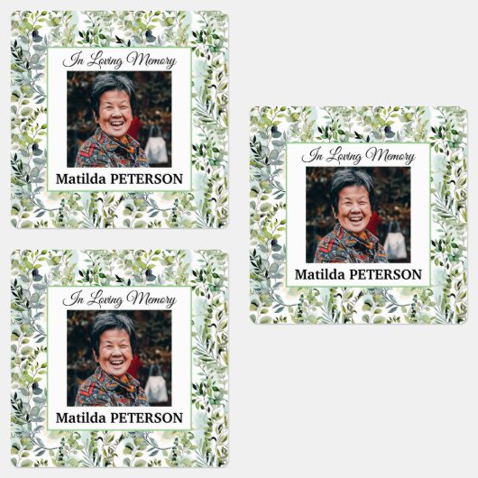 Tuingroen laat begrafenislijm / waterdicht labels (Groep)