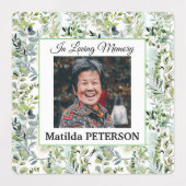 Tuingroen laat begrafenislijm / waterdicht labels (Design 1)