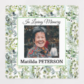 Tuingroen laat begrafenislijm / waterdicht labels (Design 2)