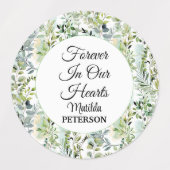 Tuingroen laat begrafenislijm / waterdicht labels (Design 2)