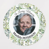 Tuingroen laat begrafenislijm / waterdicht labels (Design 2)