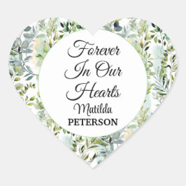 Tuingroen verlaat begrafenis hart sticker