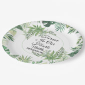 Tuingroen verlaat begrafenis papieren bordje (Gekanteld)