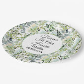 Tuingroen verlaat begrafenis papieren bordje (Gekanteld)