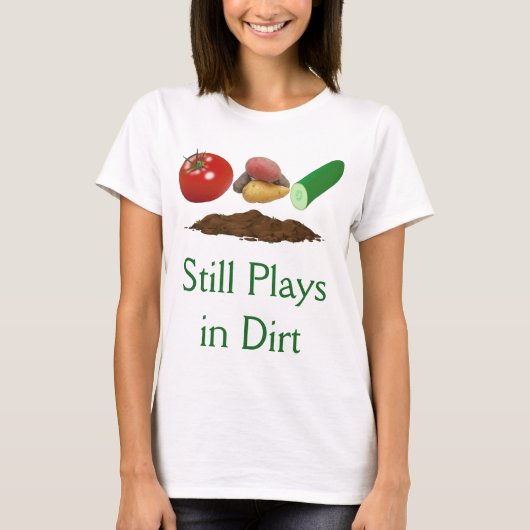 Tuingroenten en soil White T-Shirt (Voorkant)