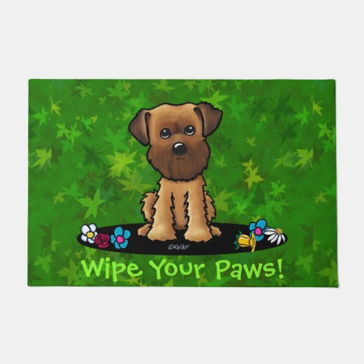 Tuinhelper Brussel Griffon Deurmat (Voorkant)
