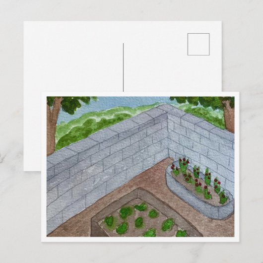 Tuinhoek Ansichtkaart Briefkaart (Voorkant / Achterkant)