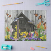 tuinhuisje bloemen tissuepapier (Craft)