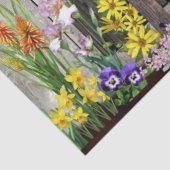 tuinhuisje bloemen tissuepapier (Detail)