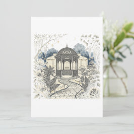 Tuinhuisje in botanische tuinen kaart