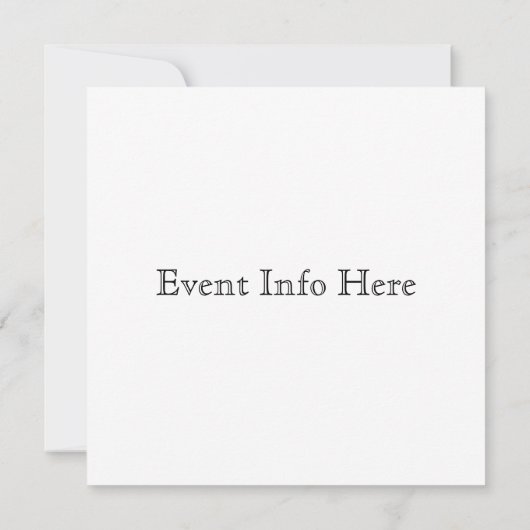 Tuinhuisje Pagode Oude Trouwkaart Uitnodiging (Achterkant)