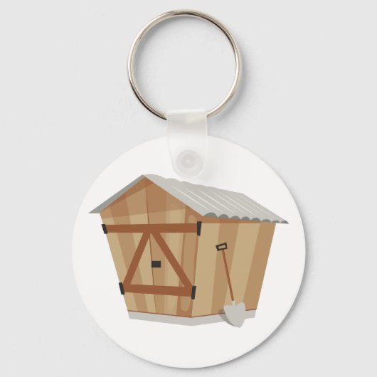 Tuinhuisje Sleutelhanger (Voorkant)