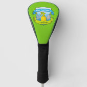 Tuinier Schild met Spandoeken Golfheadcover (Voorkant)