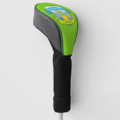 Tuinier Schild met Spandoeken Golfheadcover (Schuin)