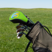 Tuinier Schild met Spandoeken Golfheadcover (Insitu)