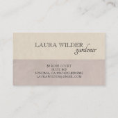 Tuinier Tuinieren Vlinder Logo Visitekaartje (Achterkant)