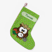 tuinier uil Kerst-sok Kleine Kerstsok (Voorkant (Hangend))
