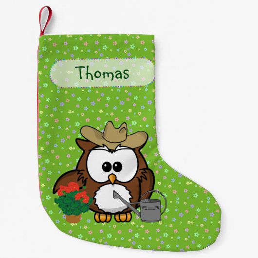 tuinier uil Kerst-sok Kleine Kerstsok (Voorkant)